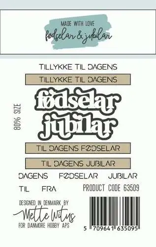 Made with Love dies 635209 -  Fødselar og Jubilar