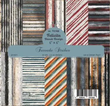 Felicita Design 15x15 - 70166 - farvede striber