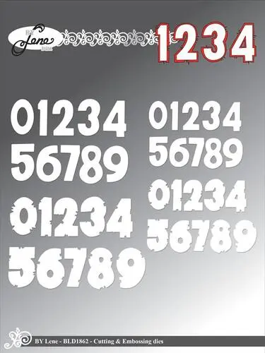 By Lene dies BLD1862 - Numbers