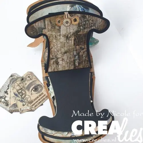 Crealies Dies Cardzz 24 Steampunk hat