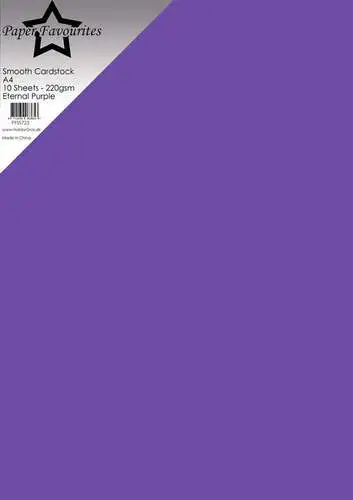 Paper Favourites Smooth Cardstock A4 - Eternal Purple