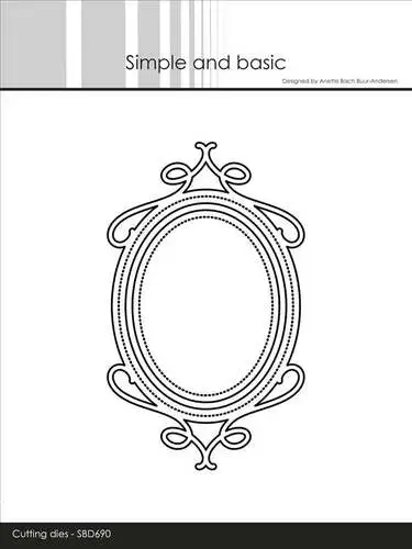 Simple and Basic die SBD690 - Ornamental frame (bestilling)