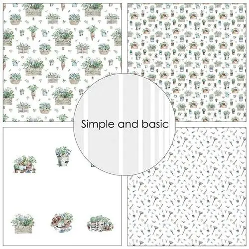 Simple and Basic Design Paper SBP569 - Gardening 15x15cm (bestilling)