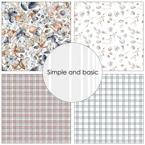 Simple and Basic Design Paper SBP770 - Dried Flowers and more 30,5x30,5cm (bestilling)