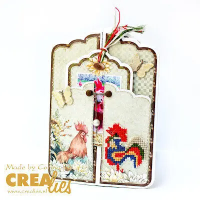 Crealies Dies Cardzz 635 - Gatefold card Panel A