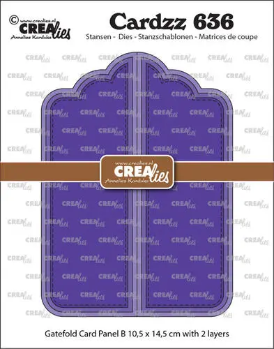 Crealies Dies Cardzz 635 - Gatefold card Panel B