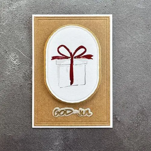 Simple and Basic die SBD692 - A6/A7 - Ovals old paper (bestilling)