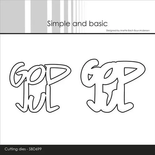 Simple and Basic die SBD699 - God Jul (bestilling)