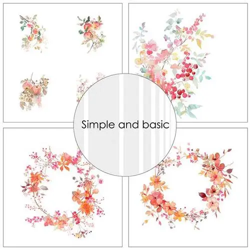 Simple and Basic Design Paper SBP571 - Cozy Autumn 15x15cm (bestilling)