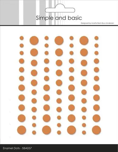 Simple and Basic Enamel Dots SBA057 - Matte Mandarine