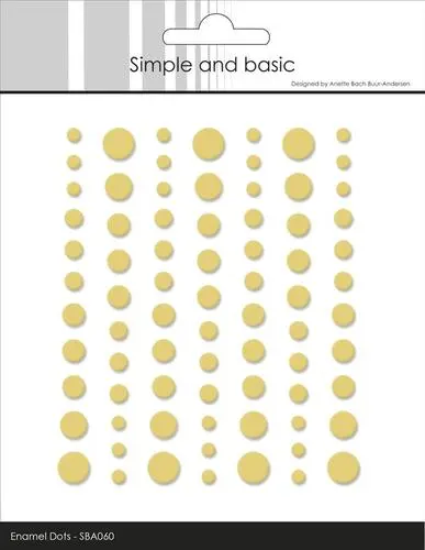 Simple and Basic Enamel Dots SBA060 - Matte Buttercup