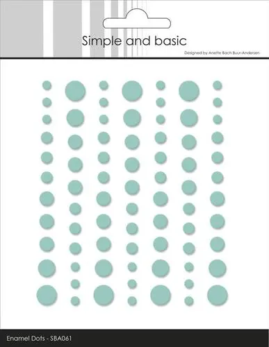 Simple and Basic Enamel Dots SBA061 - Matte Mint