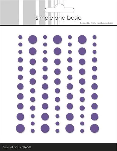 Simple and Basic Enamel Dots SBA062 - Matte Purple