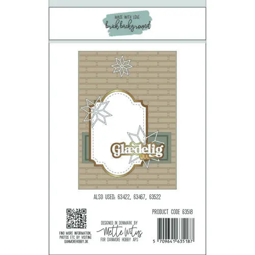 Made with Love dies 63518 - Brick Background