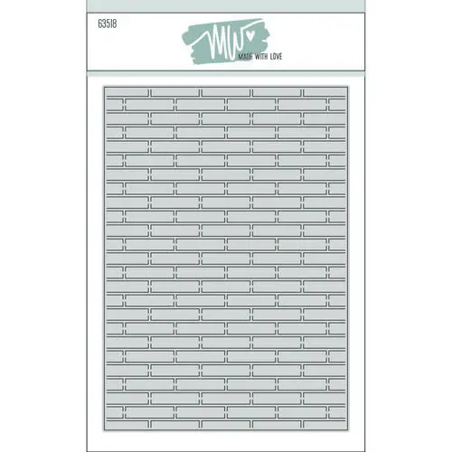 Made with Love dies 63518 - Brick Background