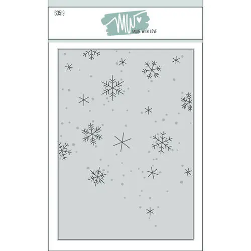 Made with Love dies 63519 - Snow Background