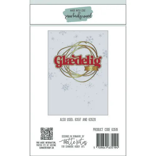 Made with Love dies 63519 - Snow Background