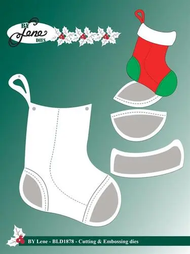 By Lene dies BLD1878 - XL Christmas stockinge