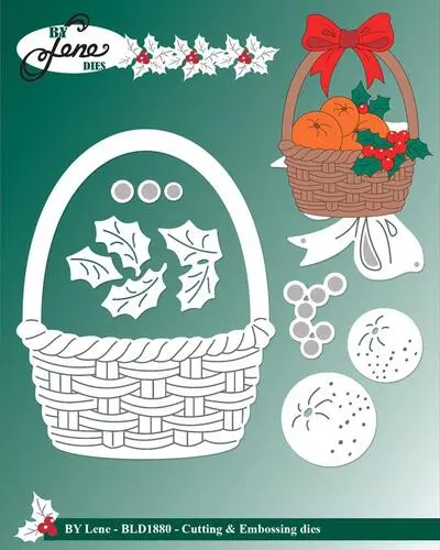 By Lene dies BLD1880 - Christmas basket