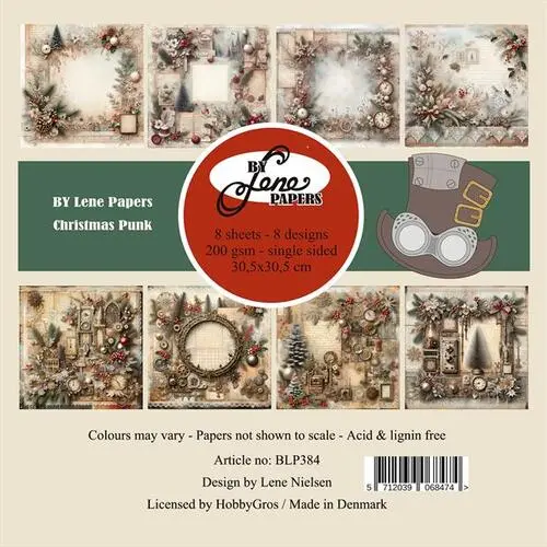 BY Lene Paperpad BLP384 - Christmas Punk 30,5X30,5