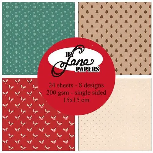 BY Lene Paperpad BLP069 - Christmas Basic 15x15cm