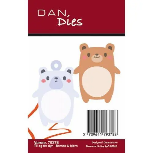 Dan Dies 79378 - Til og fra dyr - bamse og bjørn