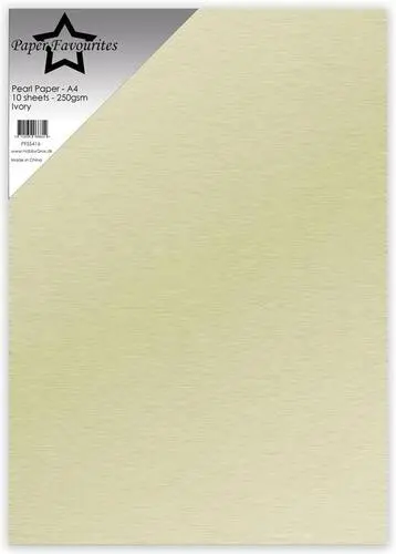 Paper Favourites Pearl Paper 250g - Ivory