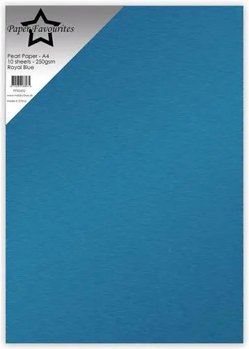 Paper Favourites Pearl Paper 250g - Royal Blue