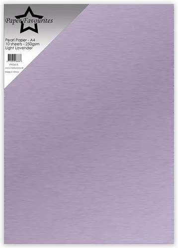 Paper Favourites Pearl Paper 250g - Light Lavender