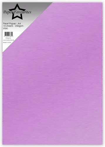 Paper Favourites Pearl Paper 250g - Lilac
