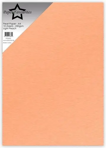 Paper Favourites Pearl Paper 250g - Light Peach