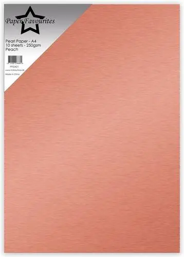 Paper Favourites Pearl Paper 250g - Peach