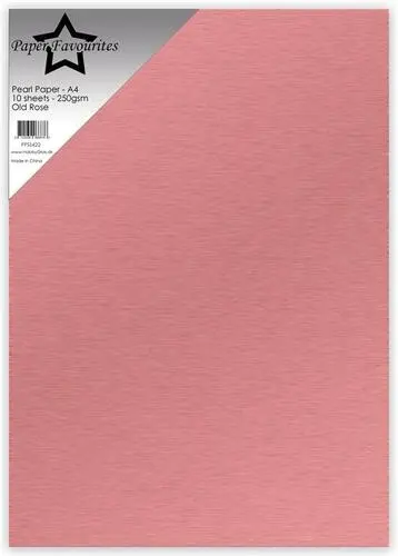Paper Favourites Pearl Paper 250g - Old Rose