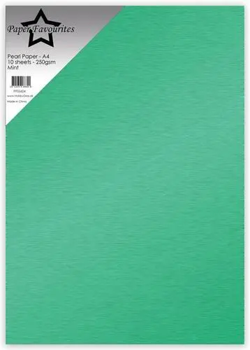 Paper Favourites Pearl Paper 250g - Mint