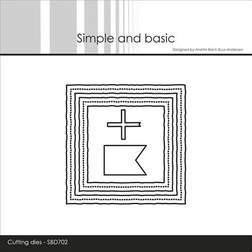 Simple and Basic die SBD702 - 3 x 3 inch basics - Old paper