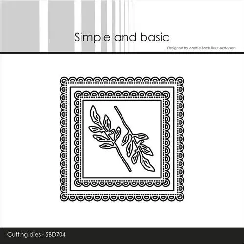 Simple and Basic die SBD704 - 3 x 3 inch basics - Scallop