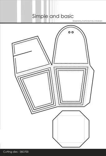 Simple and Basic die SBD700 - Small basket with closur (bestilling)