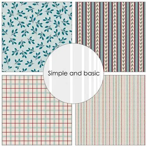 Simple and Basic Design Paper SBP774 - Christmas Patterns 30,5x30,5cm (bestilling)