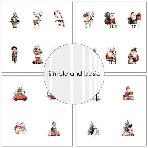 Simple and Basic Design Paper SBP575 - Cute Christmas 15x15cm (bestilling)