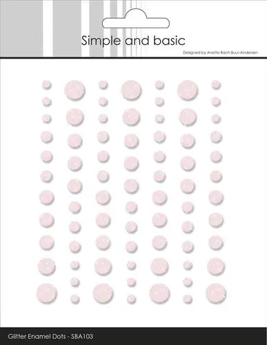 Simple and Basic Enamel Dots SBA103 - Glitter Light Pink