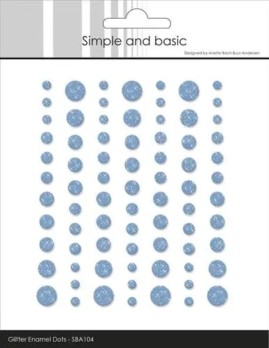Simple and Basic Enamel Dots SBA104 - Glitter Light Blue