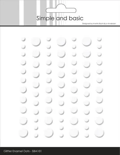 Simple and Basic Enamel Dots SBA101 - Glitter Soft White