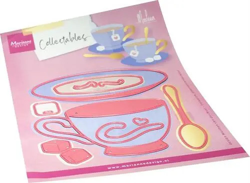 Marianne Design COL1586 - Cup & saucer by Marleen