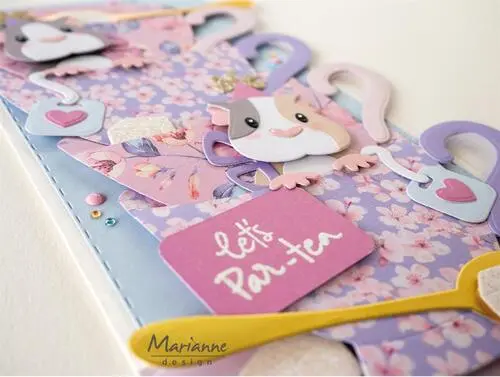 Marianne Design COL1586 - Cup & saucer by Marleen