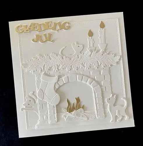 By Lene dies BLD1890 - God Jul / Glædelig Jul