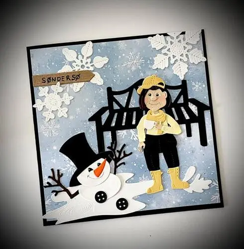 By Lene dies BLD1887 - Snowflakes