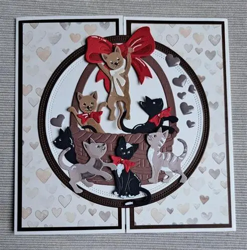 By Lene dies BLD1886 - Christmas Cats