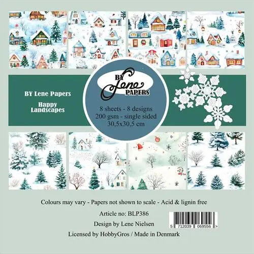 BY Lene Paperpad BLP386 - Happy Landscapes 30,5X30,5