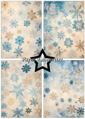 Paper Favourites A5 Paper Pack PFA238 - Vintage Snowflake