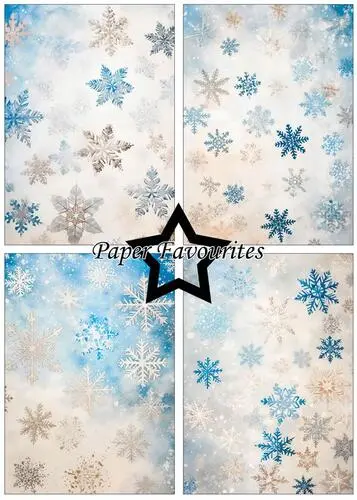 Paper Favourites A5 Paper Pack PFA238 - Vintage Snowflake